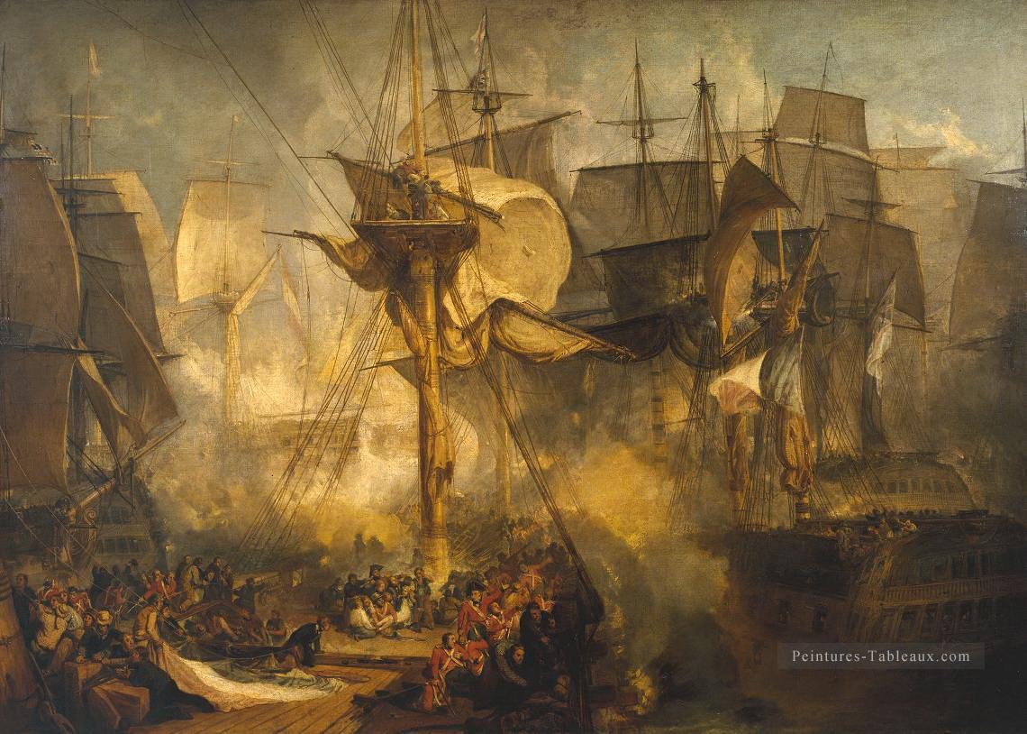 La bataille de Trafalgar vue depuis les haubans de Mizen tribord du Tour de la Victoire Peintures à l'huile